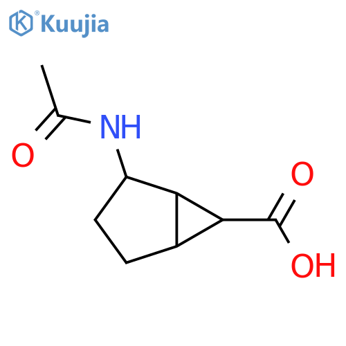 2-Acetamidobicyclo[3.1.0]hexane-6-carboxylic acid structure