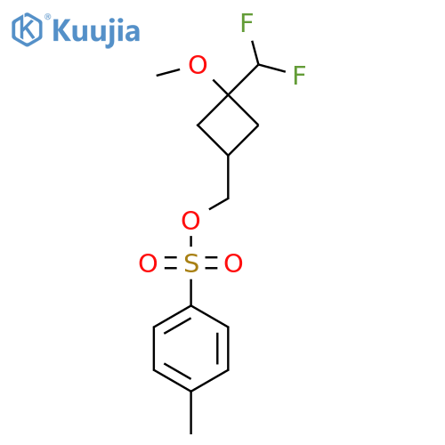 [3-(Difluoromethyl)-3-methoxycyclobutyl]methyl 4-methylbenzene-1-sulfonate structure