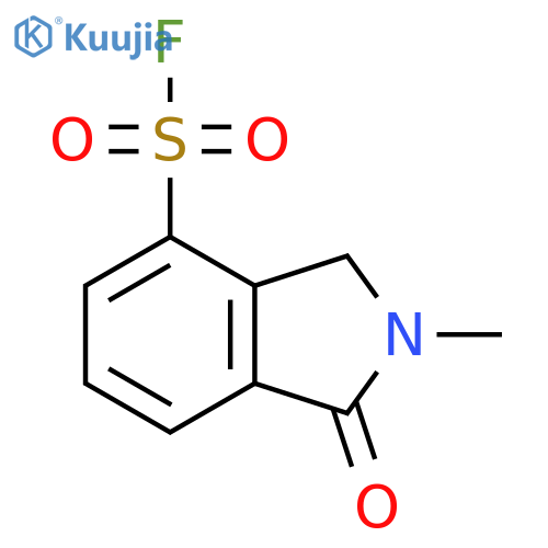 2-methyl-1-oxo-2,3-dihydro-1H-isoindole-4-sulfonyl fluoride structure