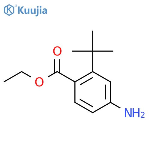 Ethyl 4-amino-2-tert-butylbenzoate structure