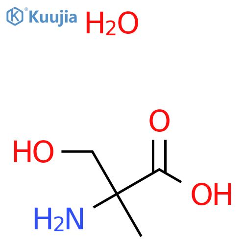 2-amino-3-hydroxy-2-methylpropanoic acid hydrate structure