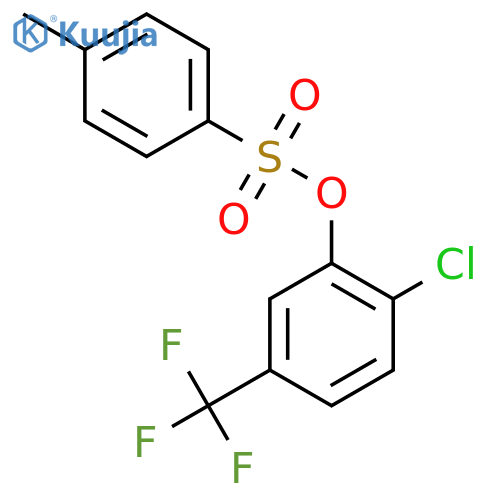 2-Chloro-5-(trifluoromethyl)phenyl 4-methylbenzene-1-sulfonate structure