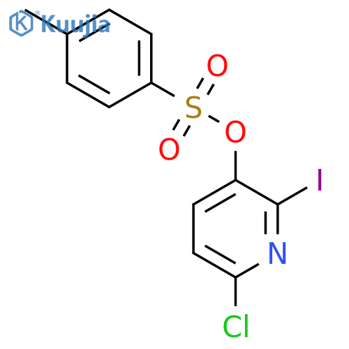 6-Chloro-2-iodopyridin-3-yl 4-methylbenzene-1-sulfonate structure