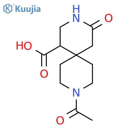 9-Acetyl-4-oxo-3,9-diazaspiro[5.5]undecane-1-carboxylic acid structure