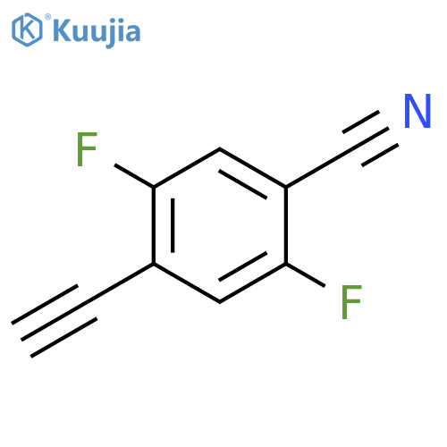 Benzonitrile, 4-ethynyl-2,5-difluoro- structure