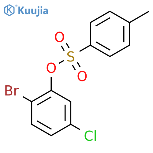 2-Bromo-5-chlorophenyl 4-methylbenzene-1-sulfonate structure