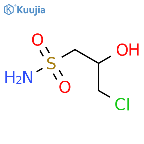 3-Chloro-2-hydroxypropane-1-sulfonamide structure