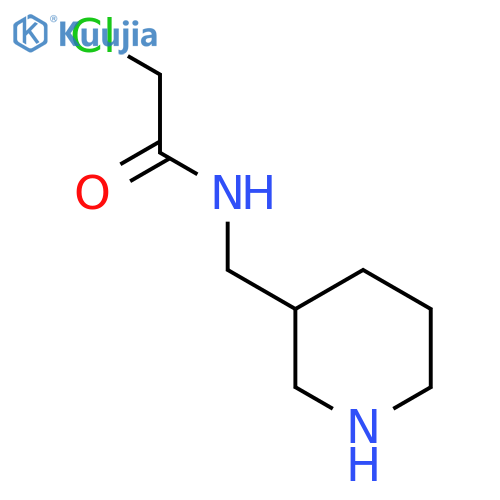 2-chloro-N-(piperidin-3-yl)methylacetamide structure