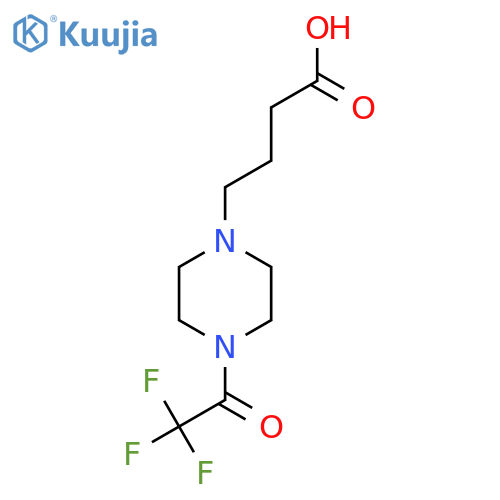 4-[4-(2,2,2-Trifluoroacetyl)piperazin-1-yl]butanoic acid structure
