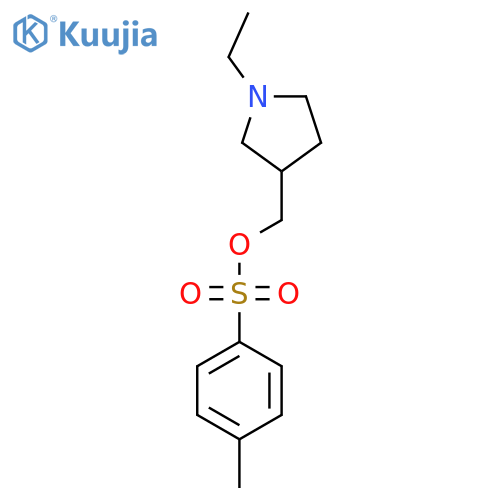 (1-Ethylpyrrolidin-3-yl)methyl 4-methylbenzene-1-sulfonate structure