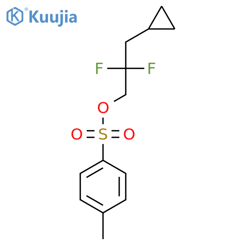 3-Cyclopropyl-2,2-difluoropropyl 4-methylbenzene-1-sulfonate structure