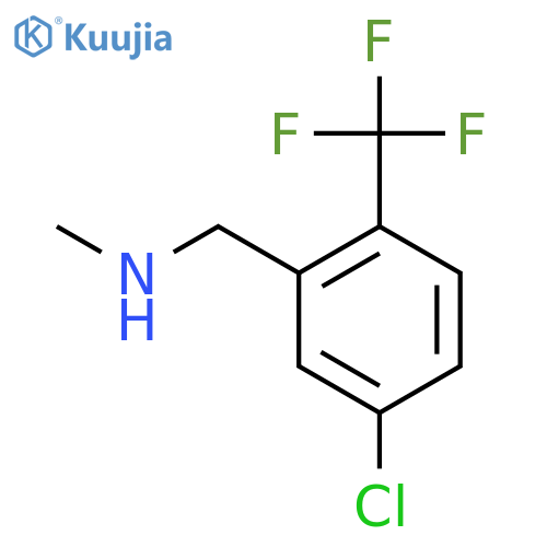 {[5-Chloro-2-(trifluoromethyl)phenyl]methyl}(methyl)amine structure