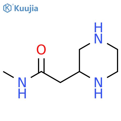 N-methyl-2-(piperazin-2-yl)acetamide structure