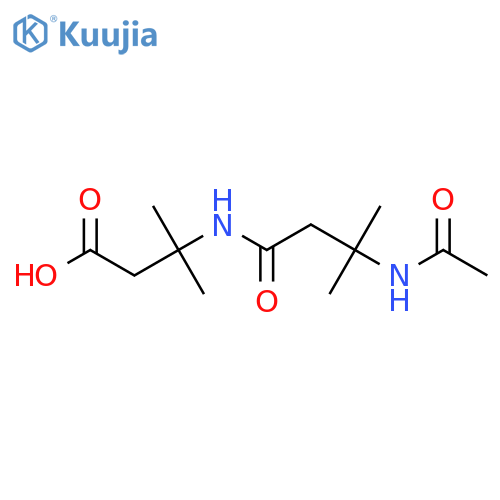 3-(3-Acetamido-3-methylbutanamido)-3-methylbutanoic acid structure