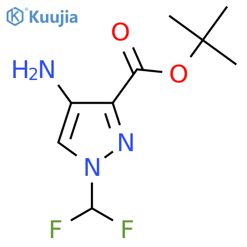 tert-butyl 4-amino-1-(difluoromethyl)-1H-pyrazole-3-carboxylate structure