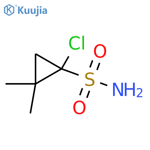 1-Chloro-2,2-dimethylcyclopropane-1-sulfonamide structure