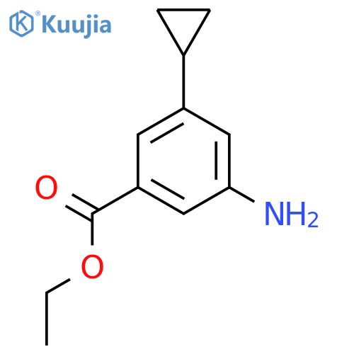 Ethyl 3-amino-5-cyclopropylbenzoate structure