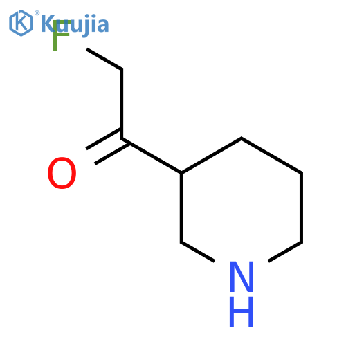2-Fluoro-1-(piperidin-3-yl)ethan-1-one structure