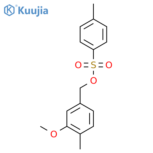 (3-Methoxy-4-methylphenyl)methyl 4-methylbenzene-1-sulfonate structure