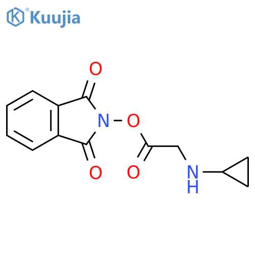 1,3-dioxo-2,3-dihydro-1H-isoindol-2-yl 2-(cyclopropylamino)acetate structure