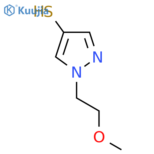 1-(2-methoxyethyl)-1H-pyrazole-4-thiol structure