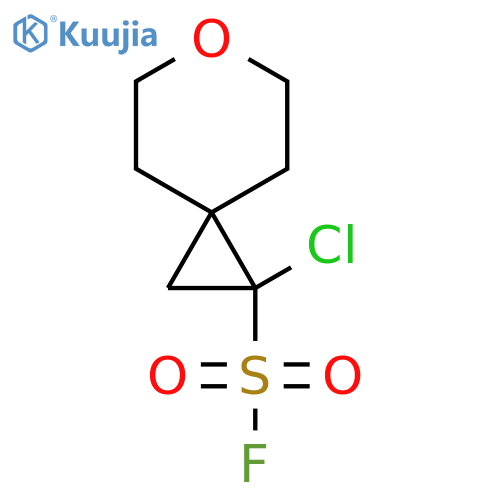 1-chloro-6-oxaspiro2.5octane-1-sulfonyl fluoride structure