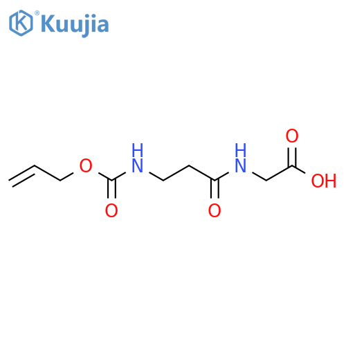 2-(3-{[(Prop-2-en-1-yloxy)carbonyl]amino}propanamido)acetic acid structure