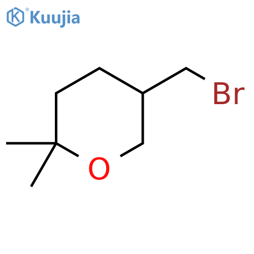 5-(Bromomethyl)-2,2-dimethyloxane structure