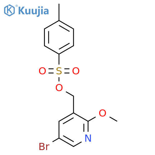 (5-Bromo-2-methoxypyridin-3-yl)methyl 4-methylbenzene-1-sulfonate structure