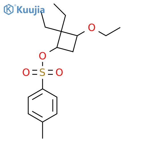 3-Ethoxy-2,2-diethylcyclobutyl 4-methylbenzene-1-sulfonate structure