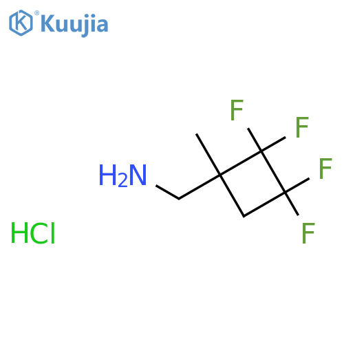 1-(2,2,3,3-Tetrafluoro-1-methylcyclobutyl)methanamine hydrochloride structure
