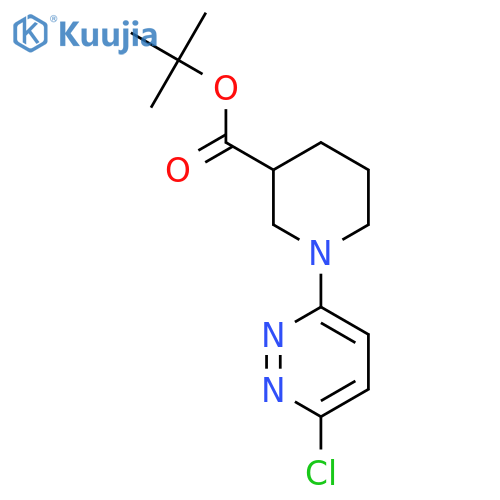 Tert-butyl 1-(6-chloropyridazin-3-yl)piperidine-3-carboxylate structure