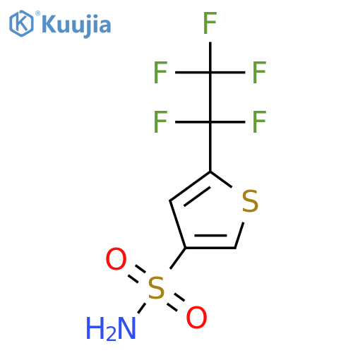 5-(1,1,2,2,2-Pentafluoroethyl)thiophene-3-sulfonamide structure