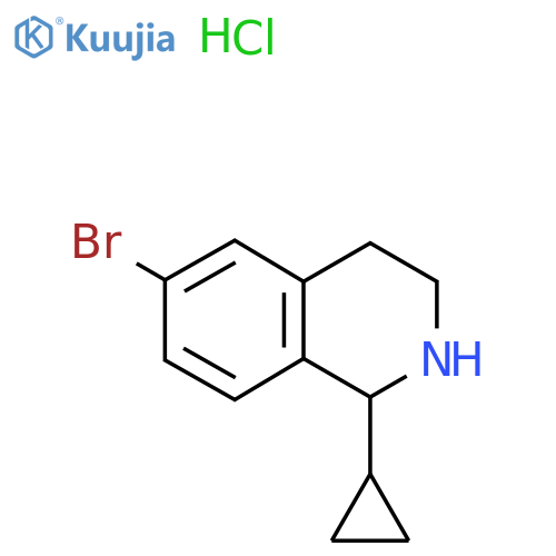 6-Bromo-1-cyclopropyl-1,2,3,4-tetrahydroisoquinoline hydrochloride structure