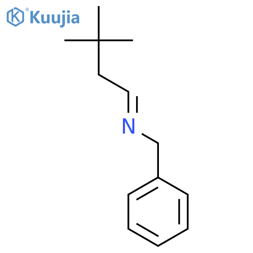 Benzenemethanamine, N-(3,3-dimethylbutylidene)- structure