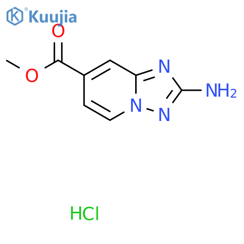 Methyl 2-amino-[1,2,4]triazolo[1,5-a]pyridine-7-carboxylate hydrochloride structure