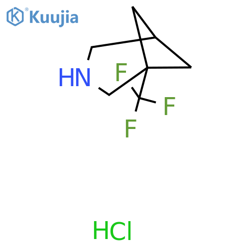 1-(Trifluoromethyl)-3-azabicyclo[3.1.1]heptane hydrochloride structure