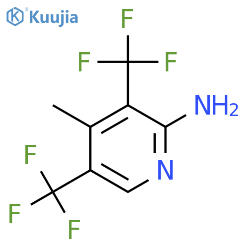4-Methyl-3,5-bis(trifluoromethyl)pyridin-2-amine structure