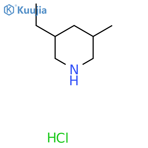 3-ethyl-5-methylpiperidine hydrochloride, Mixture of diastereomers structure