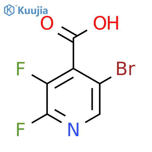 5-Bromo-2,3-difluoropyridine-4-carboxylic acid structure