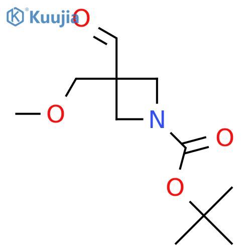 Tert-butyl 3-formyl-3-(methoxymethyl)azetidine-1-carboxylate structure