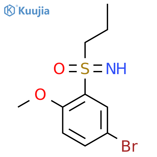 (5-Bromo-2-methoxyphenyl)(imino)propyl-lambda6-sulfanone structure