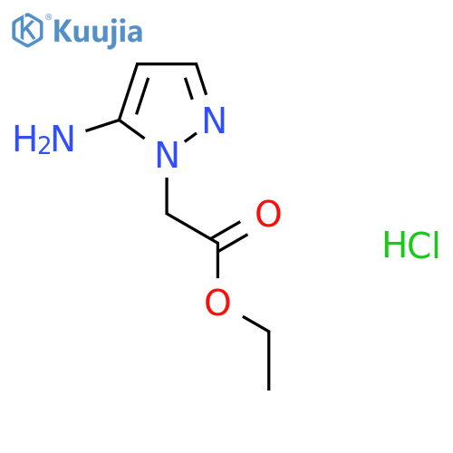 ethyl 2-(5-amino-1H-pyrazol-1-yl)acetate hydrochloride structure