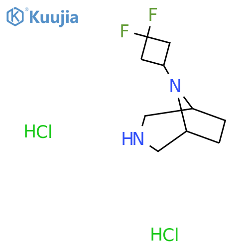 8-(3,3-difluorocyclobutyl)-3,8-diazabicyclo3.2.1octane dihydrochloride structure