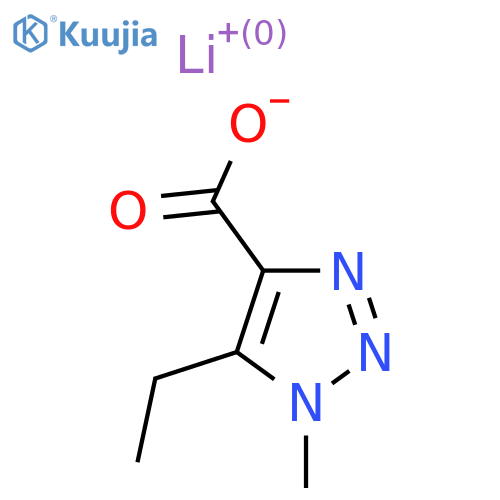 lithium(1+) 5-ethyl-1-methyl-1H-1,2,3-triazole-4-carboxylate structure