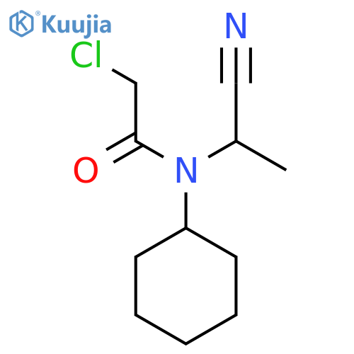 2-chloro-N-(1-cyanoethyl)-N-cyclohexylacetamide structure