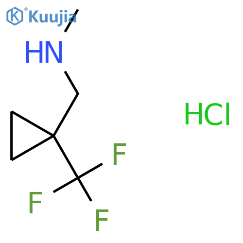 Methyl({[1-(trifluoromethyl)cyclopropyl]methyl})amine hydrochloride structure