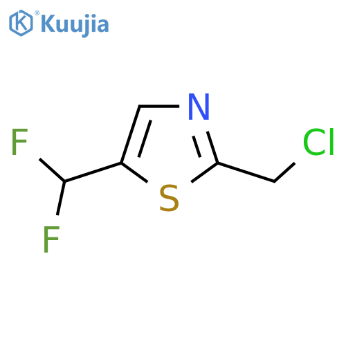 2-(Chloromethyl)-5-(difluoromethyl)-1,3-thiazole structure