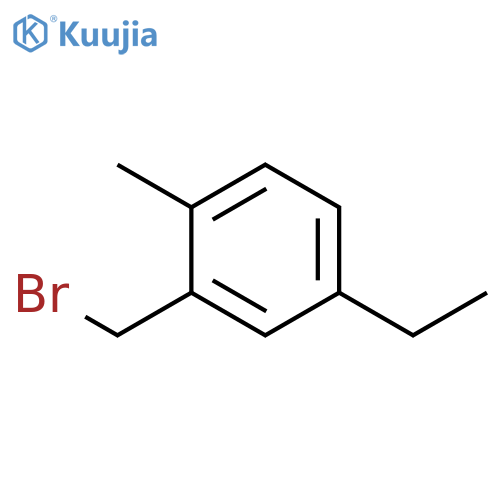 Benzene, 2-(bromomethyl)-4-ethyl-1-methyl- structure