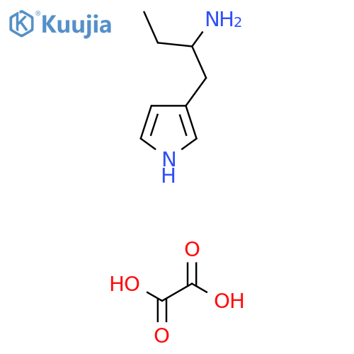 1-(1H-pyrrol-3-yl)butan-2-amine; oxalic acid structure